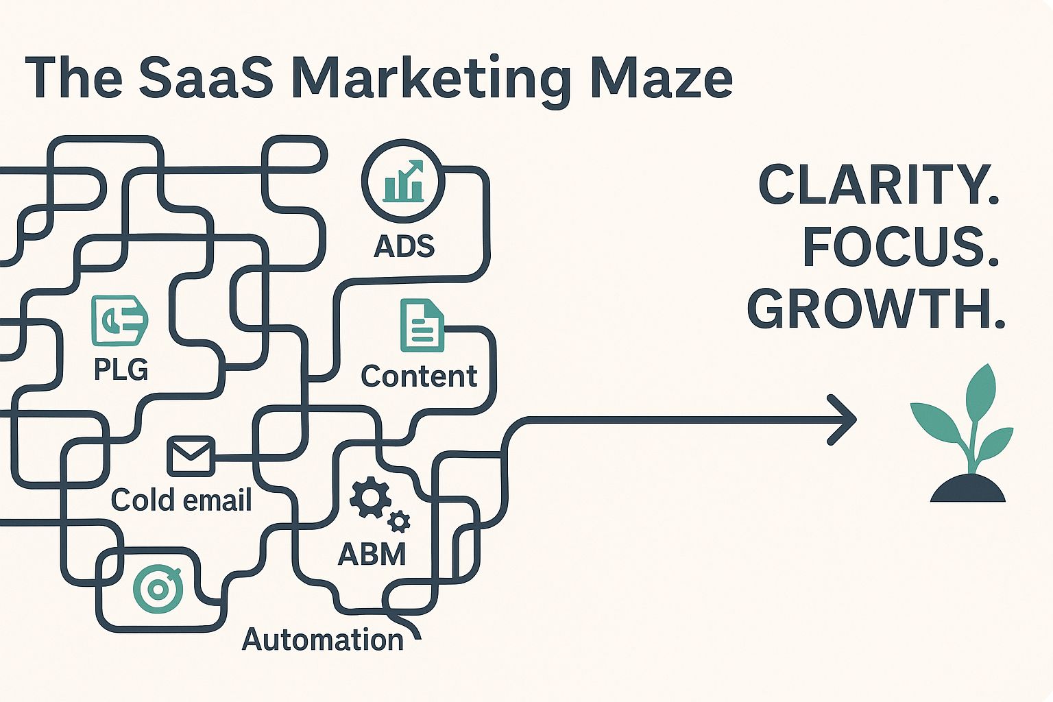Click to view full size The B2B SaaS Marketing Maze: Why Every Growth Strategy Feels Like a Dead End