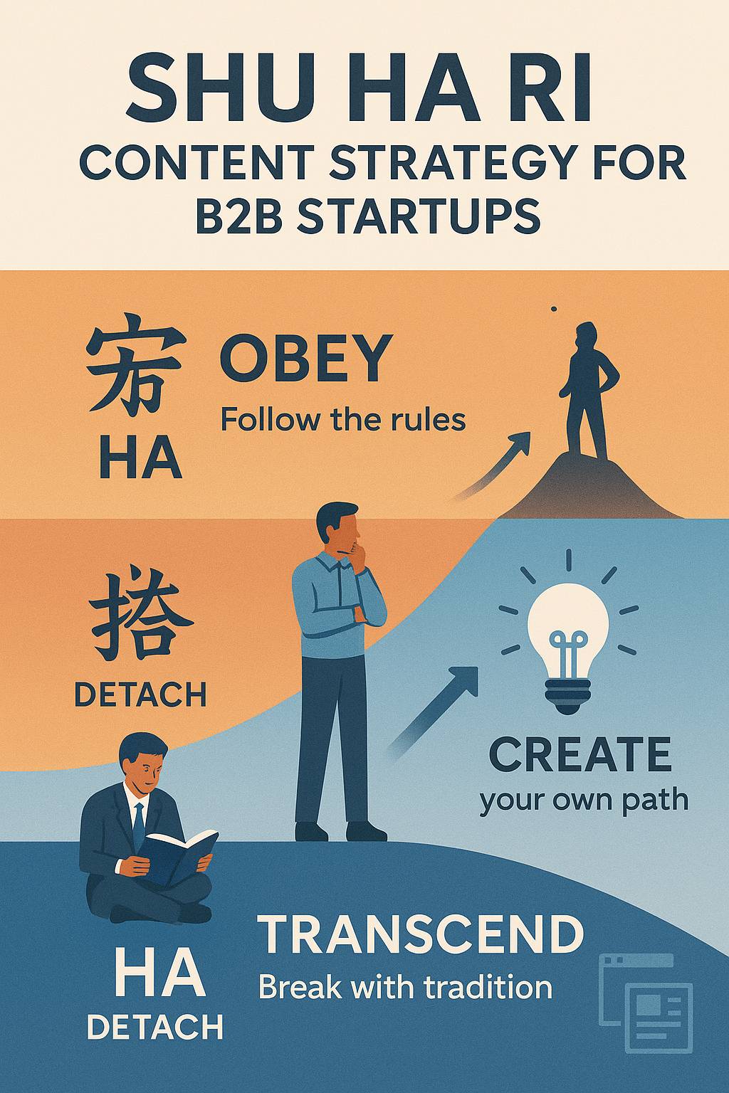 Click to view full size SHU HA RI: The Japanese Art of Mastery Applied to B2B Content Strategy